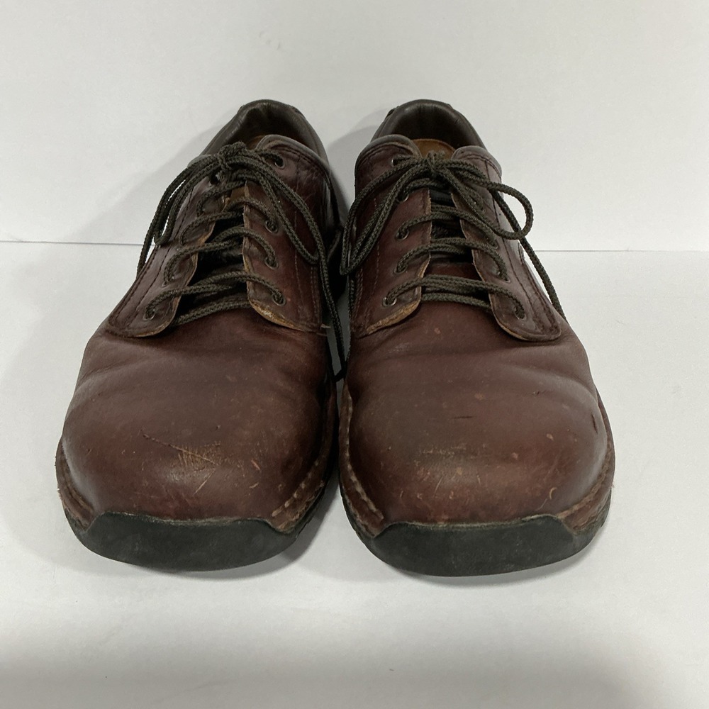 Red Wing Safety Toe Shoes 6704 Mens Shoes 9.5 Brown Leather Work Slip Resistant - Picture 2 of 9